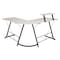 Flash Furniture 36.5 H, 71.5 W X Particleboard, Steel, White/Black NAN-CD-22181-WH-BK-GG - alternate 5
